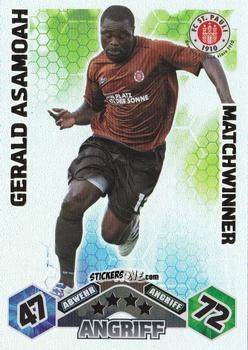 Cromo Gerald Asamoah - German Football Bundesliga 2010-2011. Match Attax n. 386 - Topps