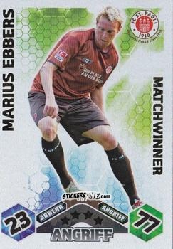 Sticker Marius Ebbers - German Football Bundesliga 2010-2011. Match Attax n. 387 - Topps