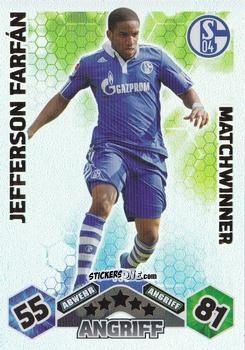 Figurina Jefferson Farfan - German Football Bundesliga 2010-2011. Match Attax n. 390 - Topps