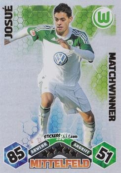 Figurina Josué - German Football Bundesliga 2010-2011. Match Attax n. 395 - Topps