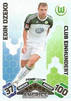 Sticker Edin Dzeko - German Football Bundesliga 2010-2011. Match Attax n. 396 - Topps