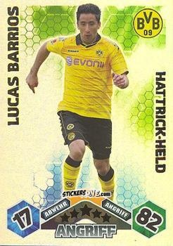 Figurina Lucas Barrios - German Football Bundesliga 2010-2011. Match Attax n. 398 - Topps