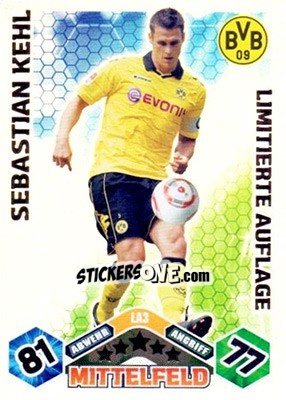 Sticker Sebastian Kehl - German Football Bundesliga 2010-2011. Match Attax n. LE3 - Topps