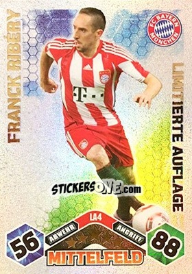 Cromo Franck Ribéry - German Football Bundesliga 2010-2011. Match Attax - Topps
