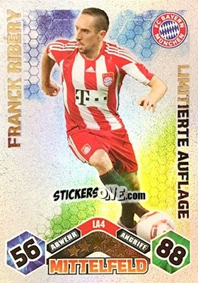 Sticker Franck Ribéry - German Football Bundesliga 2010-2011. Match Attax n. LE4 - Topps