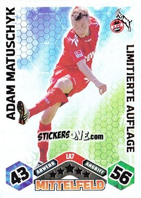 Sticker Adam Matuszczyk - German Football Bundesliga 2010-2011. Match Attax n. LE7 - Topps