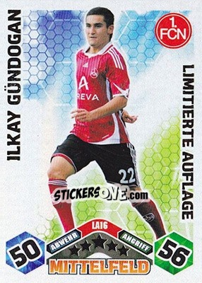 Sticker Ilkay Gündogan - German Football Bundesliga 2010-2011. Match Attax n. LE16 - Topps