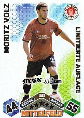 Sticker Moritz Volz - German Football Bundesliga 2010-2011. Match Attax n. LE18 - Topps