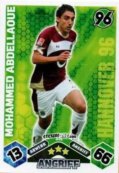 Cromo Mohammed Abdellaoue - German Football Bundesliga 2010-2011. Match Attax n. S12 - Topps