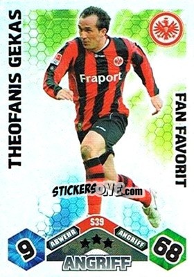 Sticker Theofanis Gekas - German Football Bundesliga 2010-2011. Match Attax n. S39 - Topps