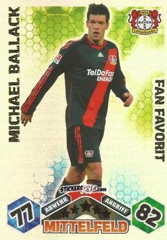 Cromo Michael Ballack - German Football Bundesliga 2010-2011. Match Attax n. S46 - Topps