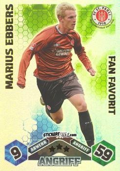 Sticker Marius Ebbers - German Football Bundesliga 2010-2011. Match Attax n. S51 - Topps