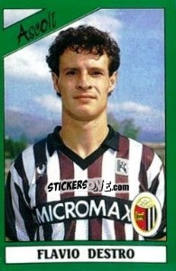 Sticker Flavio Destro - Calciatori 1987-1988 n. 3 - Panini