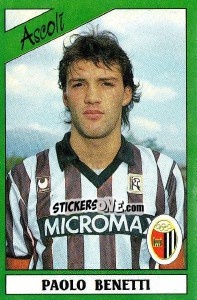 Cromo Paolo Benetti - Calciatori 1987-1988 - Panini