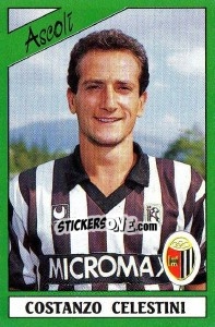 Sticker Costanzo Celestini - Calciatori 1987-1988 n. 7 - Panini