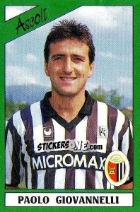 Sticker Paolo Giovannelli - Calciatori 1987-1988 - Panini