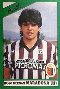 Sticker Hugo Hernan Maradona - Calciatori 1987-1988 - Panini
