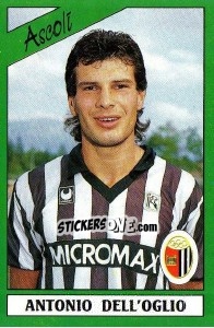 Cromo Antonio Dell'Oglio - Calciatori 1987-1988 - Panini