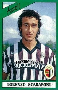 Sticker Lorenzo Scarafoni - Calciatori 1987-1988 - Panini