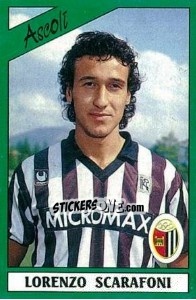 Sticker Lorenzo Scarafoni - Calciatori 1987-1988 n. 12 - Panini
