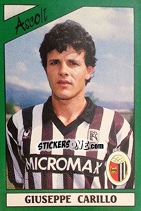 Sticker Giuseppe Carillo - Calciatori 1987-1988 n. 16 - Panini