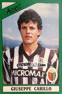 Figurina Giuseppe Carillo - Calciatori 1987-1988 - Panini