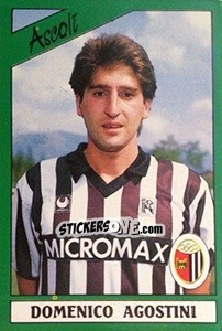 Cromo Domenico Agostini - Calciatori 1987-1988 - Panini