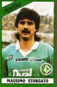 Sticker Massimo Storgato - Calciatori 1987-1988 n. 24 - Panini