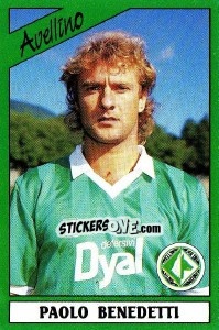 Sticker Paolo Benedetti - Calciatori 1987-1988 n. 27 - Panini