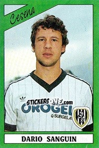 Figurina Dario Sanguin - Calciatori 1987-1988 - Panini