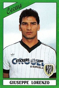 Sticker Giuseppe Lorenzo - Calciatori 1987-1988 n. 49 - Panini