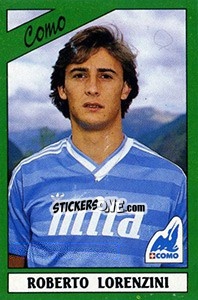 Sticker Roberto Lorenzini - Calciatori 1987-1988 n. 61 - Panini