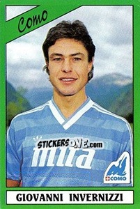 Sticker Giovanni Invernizzi - Calciatori 1987-1988 n. 65 - Panini
