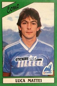 Sticker Luca Mattei - Calciatori 1987-1988 - Panini