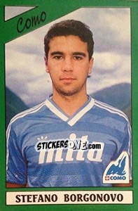 Sticker Stefano Borgonovo - Calciatori 1987-1988 n. 68 - Panini