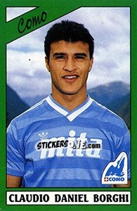 Cromo Claudio Daniel Borghi - Calciatori 1987-1988 - Panini