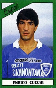 Sticker Enrico Cucchi - Calciatori 1987-1988 n. 84 - Panini