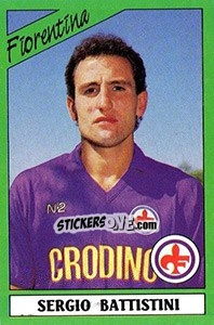 Sticker Sergio Battistini - Calciatori 1987-1988 - Panini