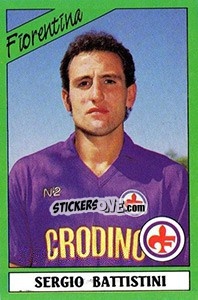 Sticker Sergio Battistini - Calciatori 1987-1988 n. 101 - Panini