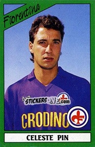 Sticker Celeste Pin - Calciatori 1987-1988 n. 110 - Panini
