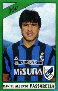 Sticker Daniel Alberto Passarella - Calciatori 1987-1988 - Panini