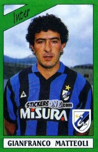 Cromo Gianfranco Matteoli - Calciatori 1987-1988 - Panini