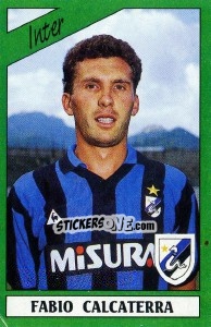 Sticker Fabio Calcaterra - Calciatori 1987-1988 n. 129 - Panini
