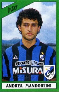 Sticker Andrea Mandorlini - Calciatori 1987-1988 - Panini