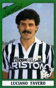Sticker Luciano Favero - Calciatori 1987-1988 n. 136 - Panini