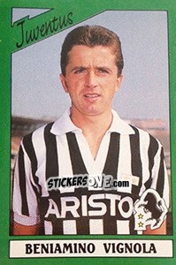 Sticker Beniamino Vignola - Calciatori 1987-1988 - Panini