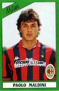 Sticker Paolo Maldini - Calciatori 1987-1988 n. 156 - Panini