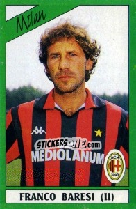 Sticker Franco Baresi - Calciatori 1987-1988 n. 157 - Panini