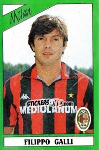 Sticker Filippo Galli - Calciatori 1987-1988 n. 158 - Panini