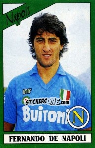 Figurina Fernando De Napoli - Calciatori 1987-1988 - Panini